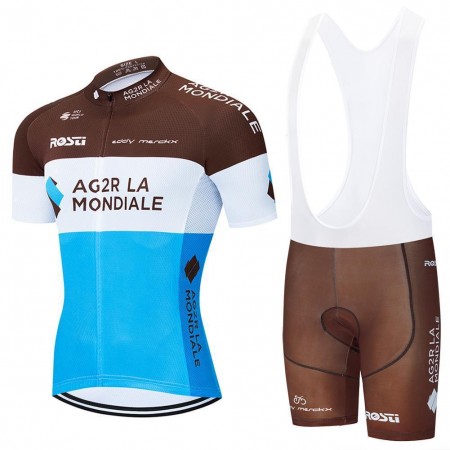 Tenue Cycliste et Cuissard à Bretelles 2020 AG2R La Mondiale N001